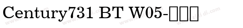 Century731 BT W05字体转换